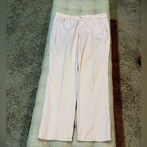 Women’s Apt. 9 Tomboy Chino Pants with Bling Belt - Pale Pink, Size 12, EUC